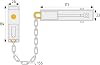 ABUS 39782 Lockable Door Chain Type SK78 Brown
