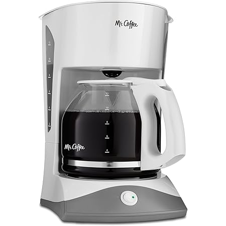 Amazon Com Mr Coffee 12 Cup Manual Coffee Maker White Drip Coffeemakers Home Kitchen