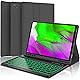 Keyboard case for Samsung Galaxy Tab A11 Plus / A9 Plus 11 inch, Bluetooth Backlit A9+ Keyboard Case with S Pen Holder for A11+ 11", Black Product Image 1