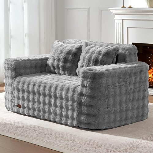 ZurNesfure Sofa Couch Loveseat, Memory Foam Couch with Pillow, Modern