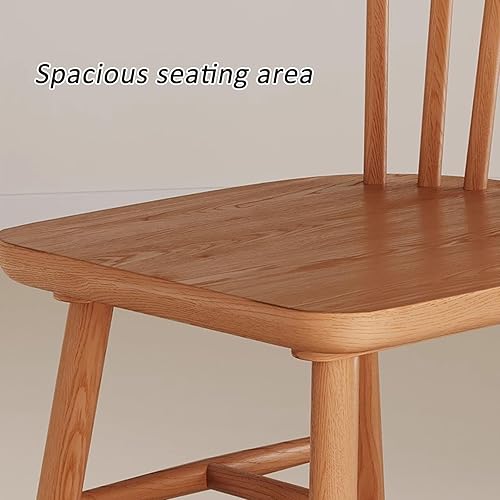 Miniatura 5 de JKGHK - Sillas de comedor de madera, sillas de cocina sin brazos, silla lateral de sala de estar con respaldo hueco a rayas, silla de comedor de