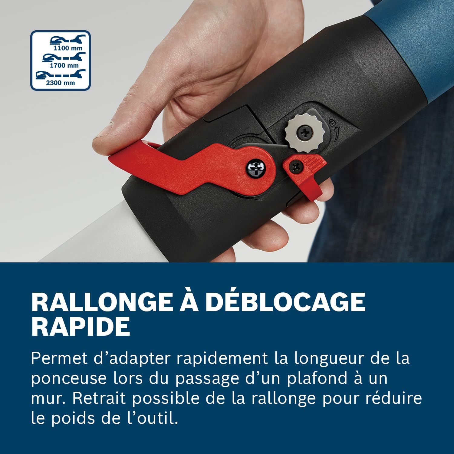 Bosch Professional ponceuse plaquiste GTR 55-225 (550 W, Ø de plateau de ponçage 215 mm, avec 1 disque abrasif M480, 1 set de plateaux de ponçage souples, 3 clips de câbles, coffret de transport)
