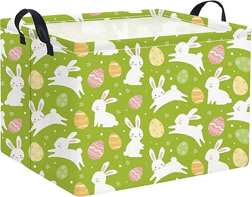 Miniatura 18 de HIYAGON - Cesta de Animales del Bosque Rectangular, Cesta de Almacenamiento para Bebé, Caja Organizadora de Almacenamiento, Caja de Decoración para