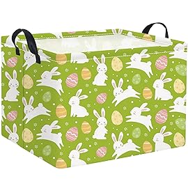 HIYAGON Rectangular Easter Basket Easter Gift Bask..