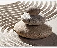 Vista 16 de artgeist Mural de pared prémium Orquídeas blancas Zen 138 x 106 pulgadas, papel tapiz no tejido, decoración de pared de vellón, impresión #04