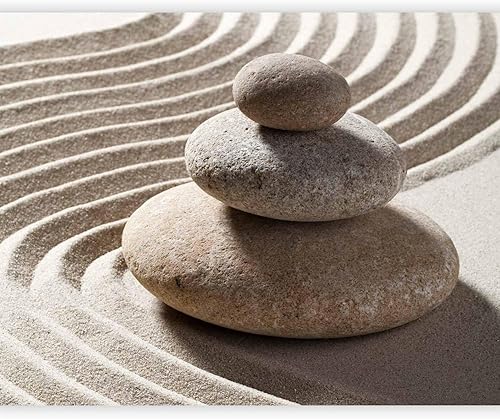 Miniatura 16 de artgeist Mural de pared prémium Orquídeas blancas Zen 138 x 106 pulgadas, papel tapiz no tejido, decoración de pared de vellón, impresión #04