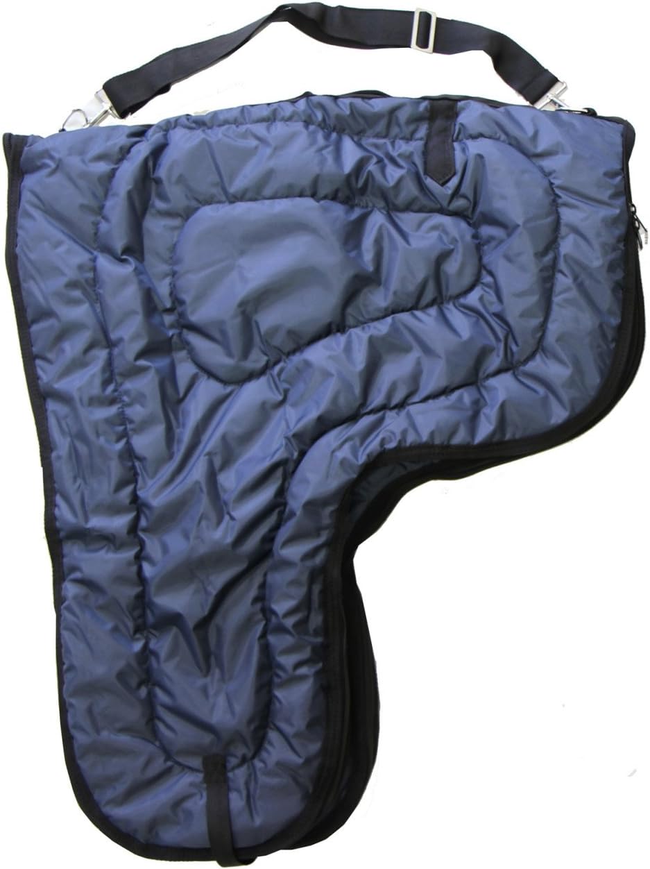 AJ Tack Wholesale Western Padded Saddle and Bridle Carrier Set - Navy Blue : Sports & Outdoors