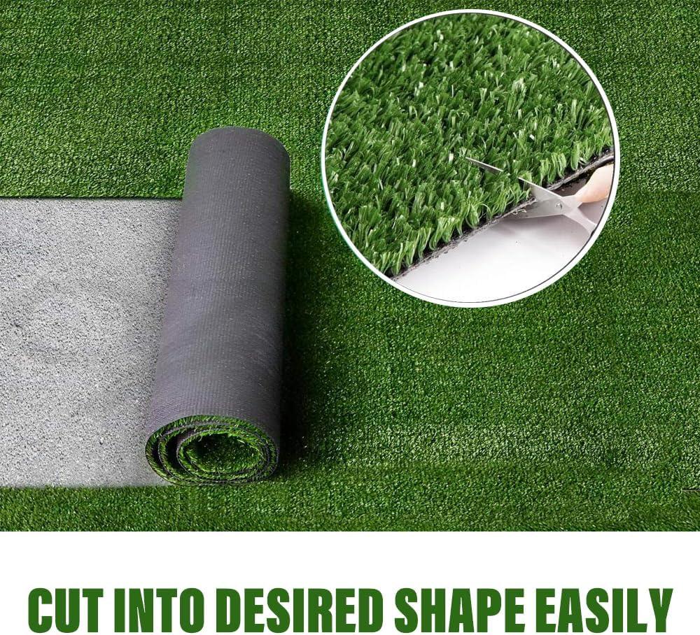 Artificial Grass 5x10FT,0.4in Pile Height Multi-Sizes Artificial Turf Outdoor Grass