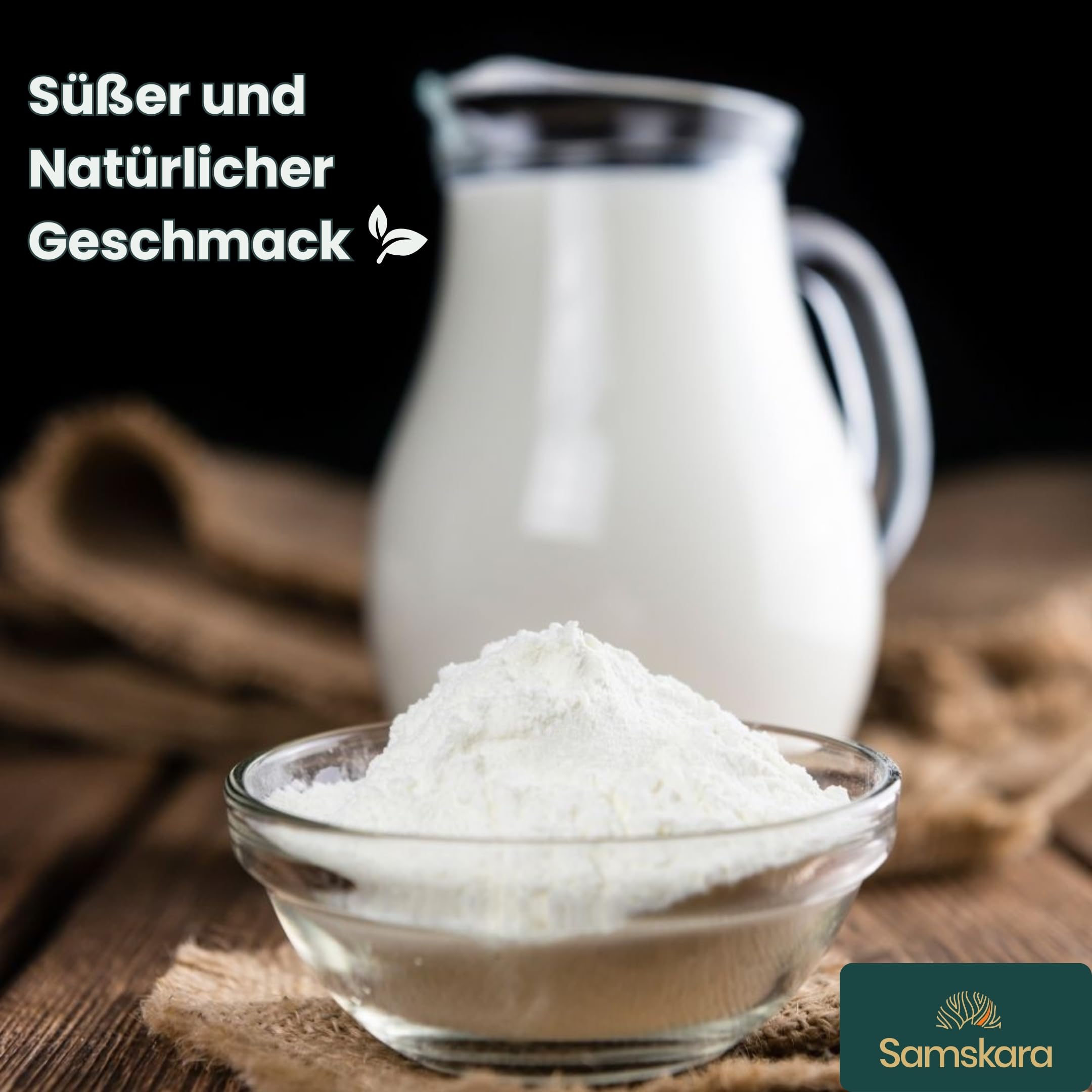 Kokosmilchpulver Reinheit COCO | Bio, Vegan, Laktosefrei, Glutenfrei | 90% Kokosnussmilch | Ideal für Barista, Smoothies & Kochen – Kokos-Geschmack | Samskara (500g)