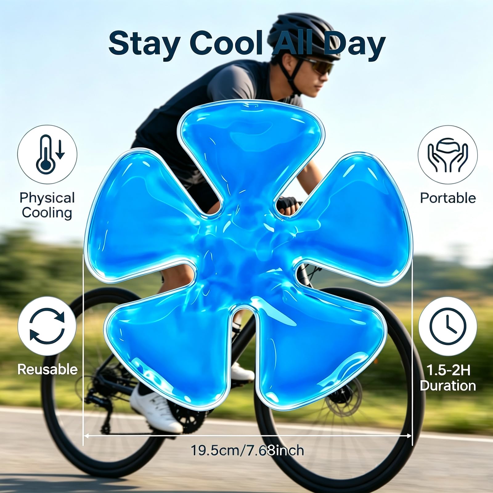 2 PCS Ice Pack for Hard Hat, Helmet Ice Pack, Used for Catcher Helmets, Outdoor Sport, Equestrian Riding, Operation On The Head, Relieve Summer Heat and Keep Cool. : Health &