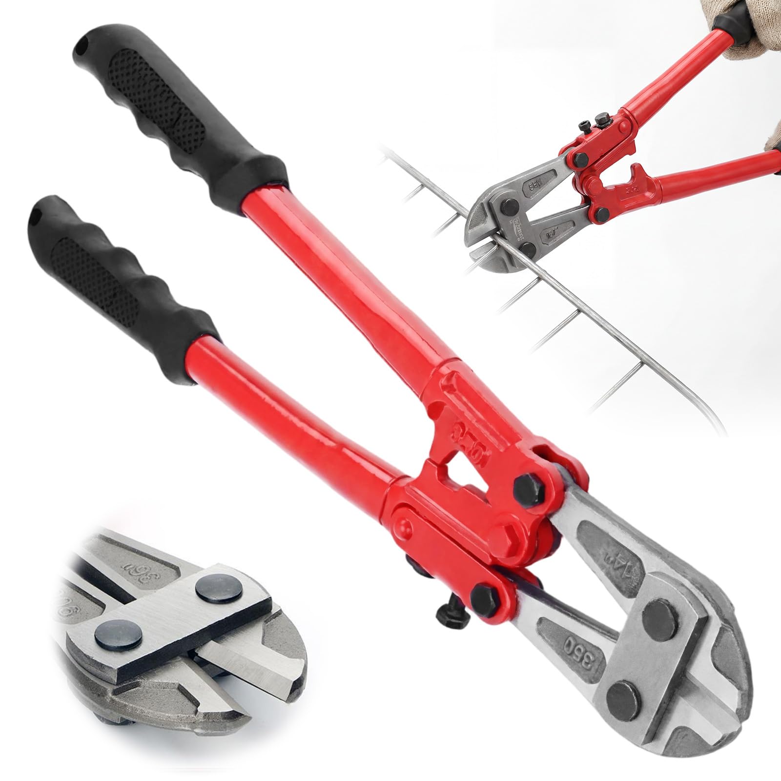 Bolzenschneider 35,6 cm – Hochleistungs-Drahtschneider für Schlösser, Bolzen und Stahldrähte