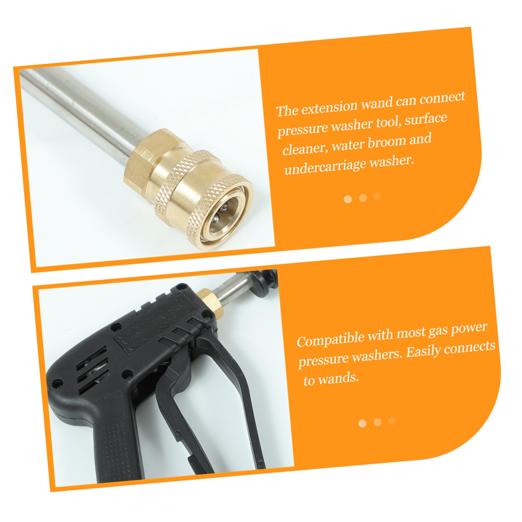 Boquillas Ajustables para Lavadora de Alta Presión Accesorios Profesionales para Lavado de Coches y Limpieza de Exteriores Compatible con Limpiadoras de Gas Mango Ergonómico para