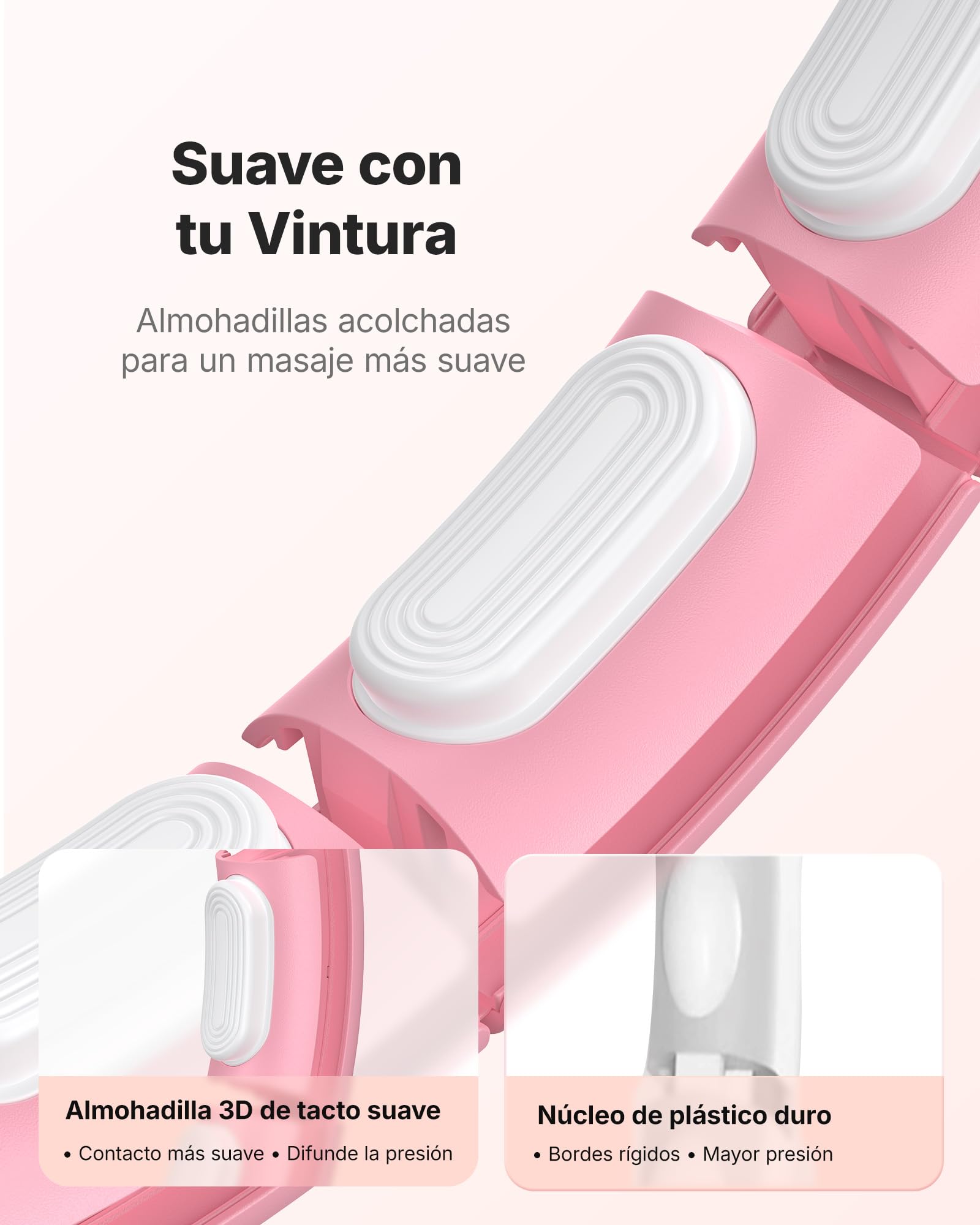 MERACH Hula Hoop para Adultos con Contador de Calorías, Hula Hoop Fitness Silencioso, Desmontable, para Cintura 84-144 cm, para Quemar Grasa y Cardio, Equipo de Entrenamiento en Casa