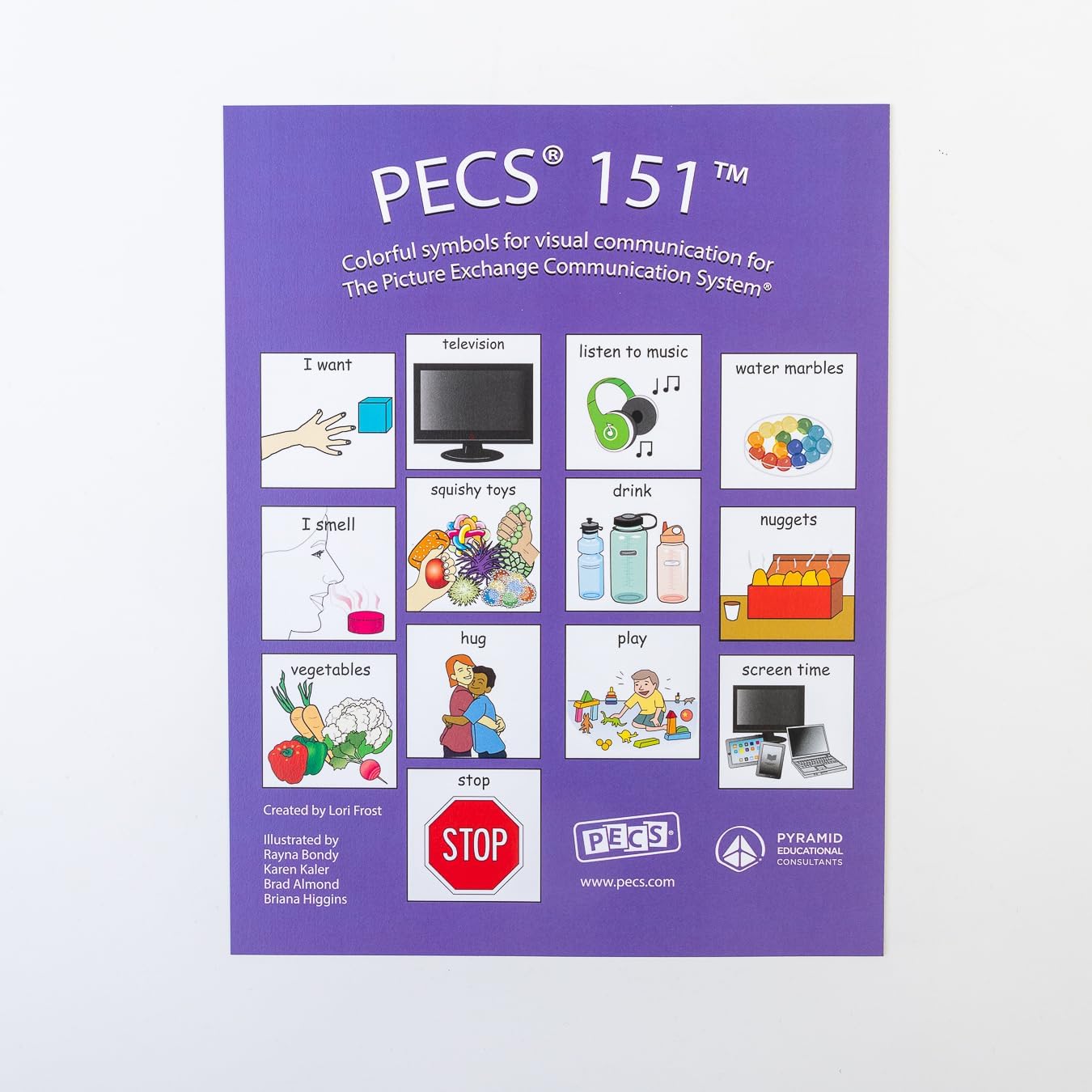 PECS® 151: 1" Colorful Symbols for Visual Communication for the Picture Exchange Communication System®