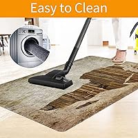 Vista 71 de Teal Hardwood Floor Desk Chair Mat, Painted Wood Board Horizontal Lines Birthdays Easter Holiday Print Backdrop Image, Protects Hardwood Floor Under