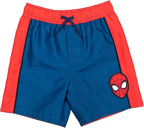 Vista 5 de Marvel Conjunto de camiseta de protección raglán y shorts de natación UPF 50+, tallas para niños pequeños a niños grandes (2T - 18-20)