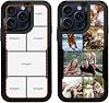 Custom Multi Photos Collage Magnetic Phone Case for iPhone 15 Pro Max Customized Your Own Personalized Image Text Picture Shockproof Protective Dual Shock Magsafe Cover Shell