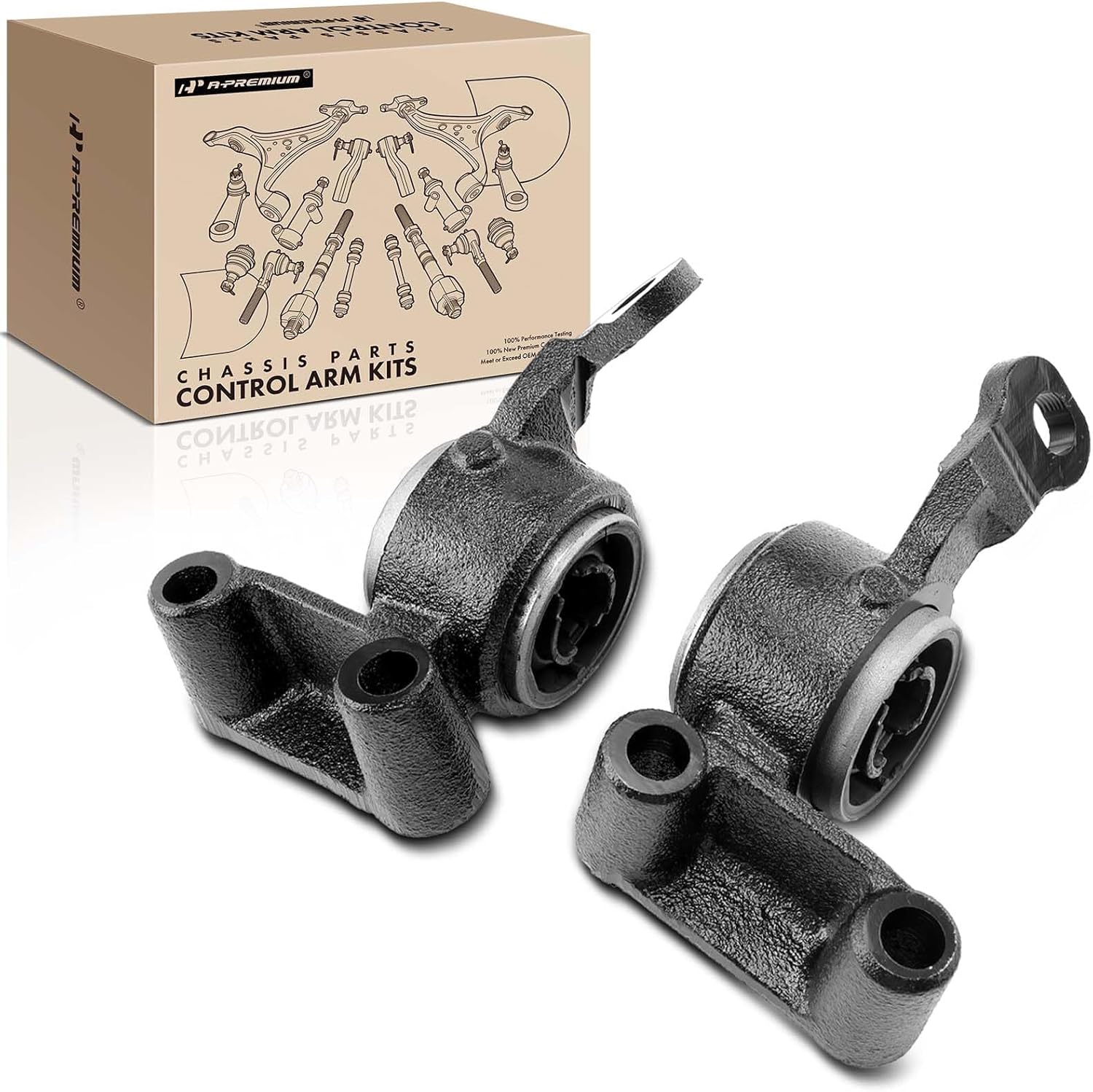 A-Premium 2 x Front Rearward Lower Control Arm Bushing Kit, Compatible with Mini Cooper 2002 2003 2004 2005 2006 2007