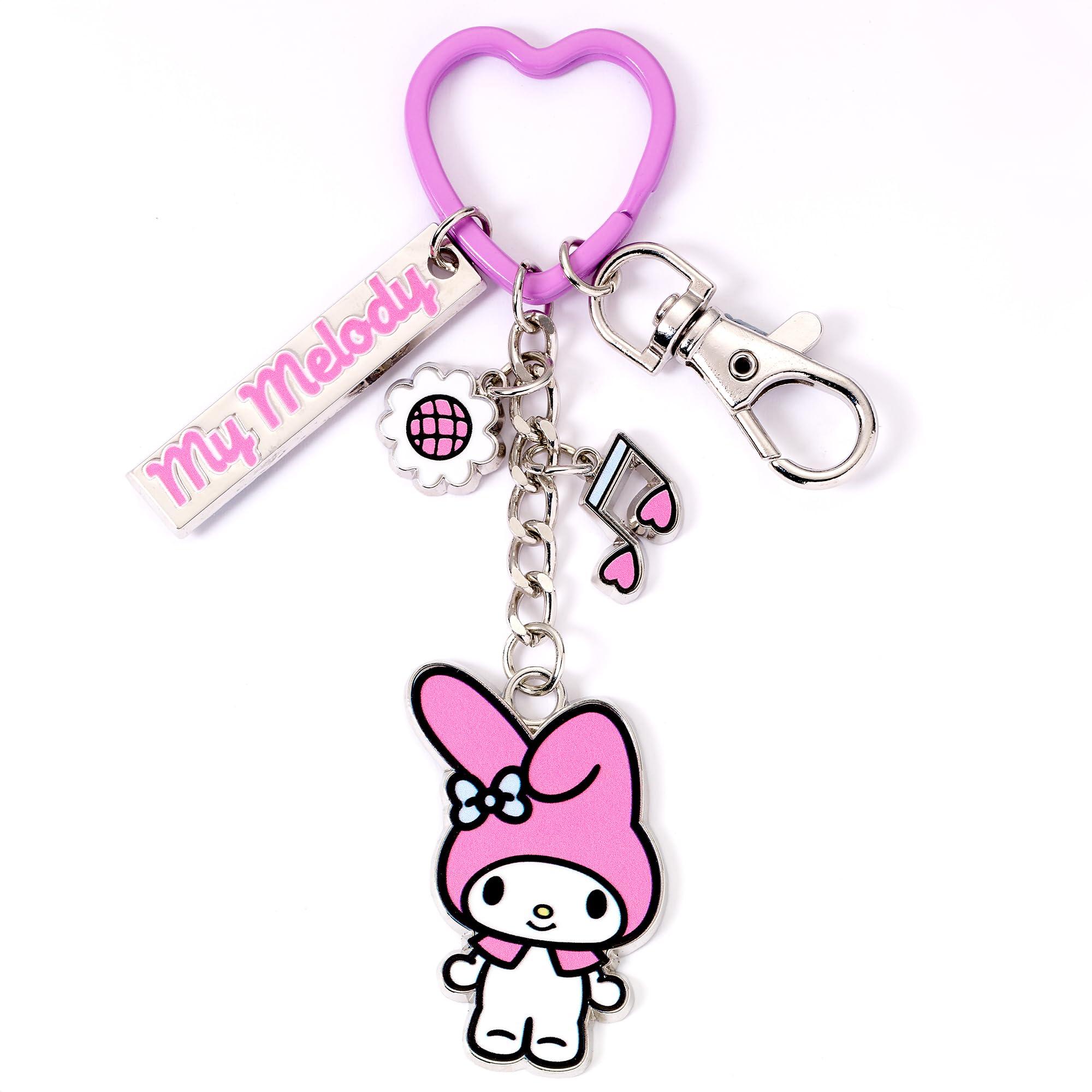 The Carat Shop Hello Kitty My Melody Keyring with Charms
