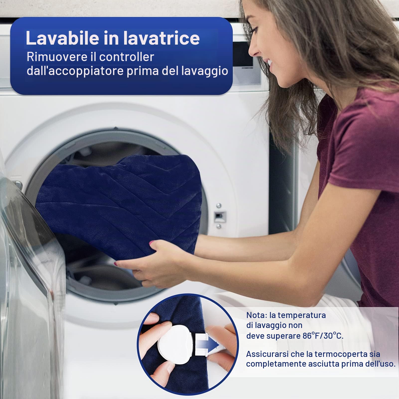 JOBYNA Termoforo Cervicale Elettrico, Cuscino Termico, Termoterapia Scaldacollo Cuscino Cervicale Termico per Alleviare il Dolore, 5 secondi Riscaldamento Rapido, 30-70 ℃ e 10-90 minuti Regolabile