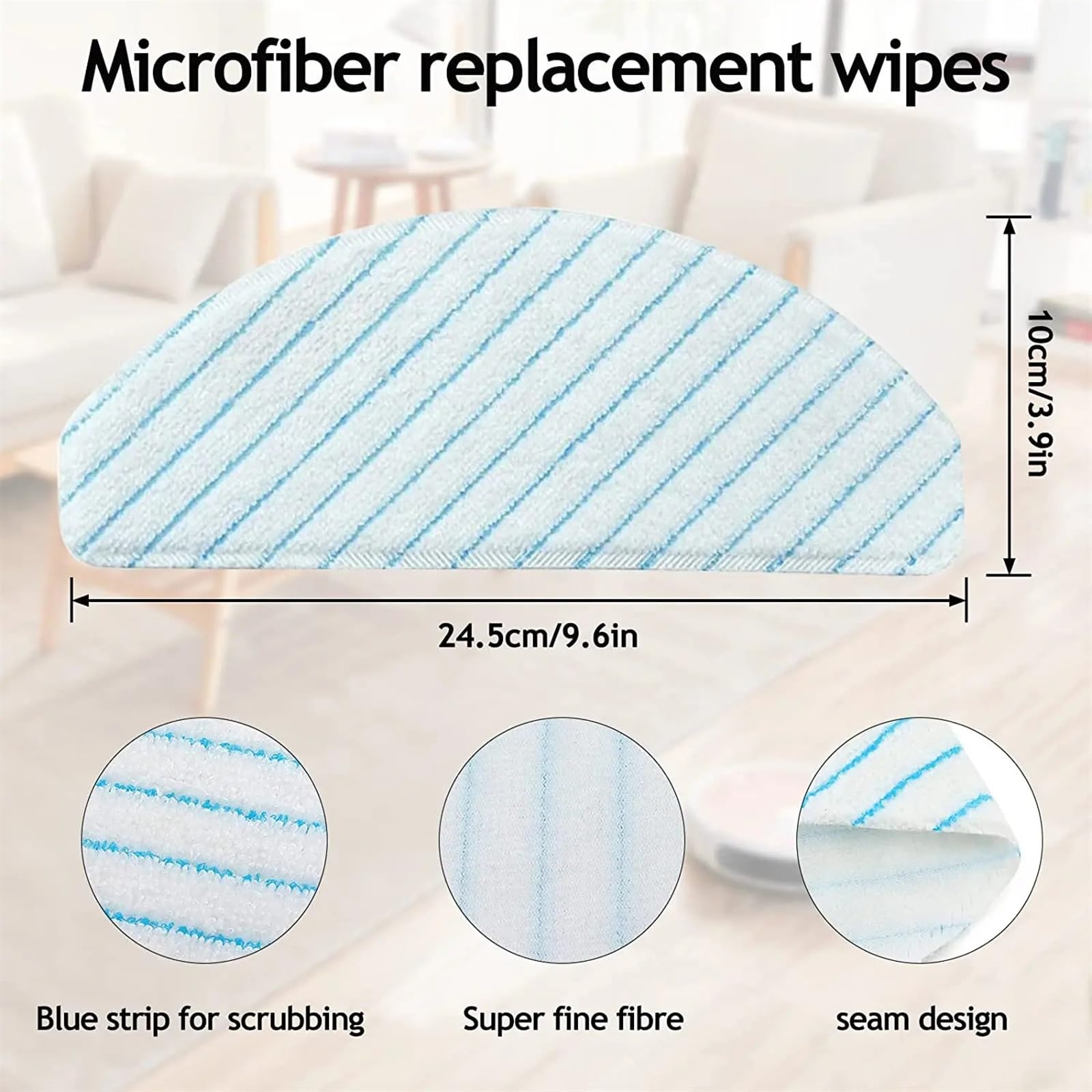 30 szt. Jednorazowe mocne szmatki do mopa podkładki, do Ecovacs, do Deebot OZMO T8 AIVI T8 Max T9 Max N8 N8 Pro akcesoria do odkurzaczy Podkładka do mopa