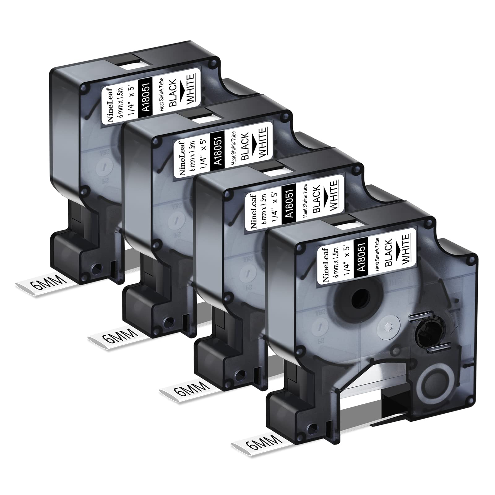 Tube thermorétractable compatible DYMO 18051 NineLeaf pour identifier les câbles - 7