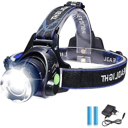 FOXELLI Rechargeable Headlamp Super Bright