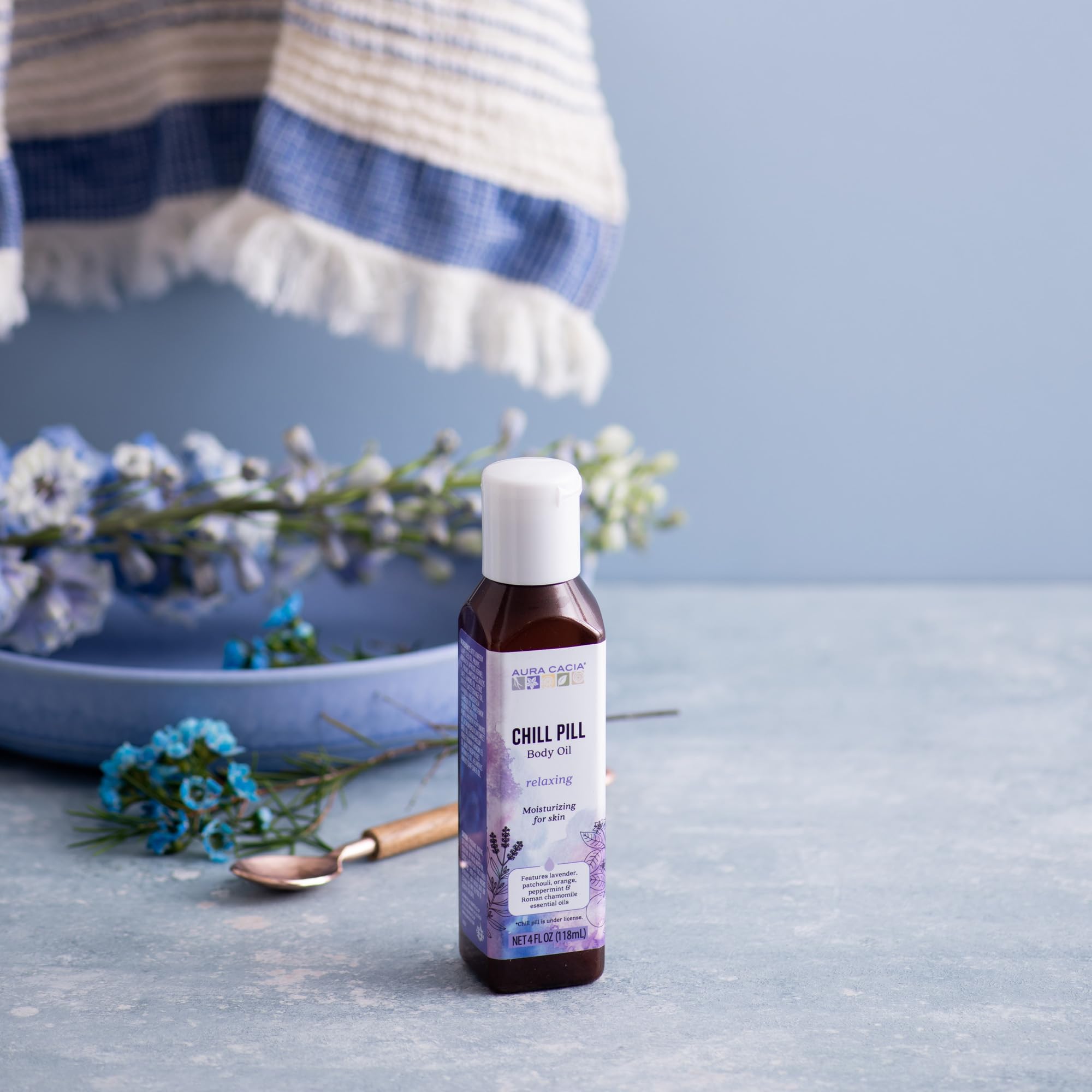 Amazon.com : Aura Cacia Aromatherapy Body Oil, Chill Pill - Body