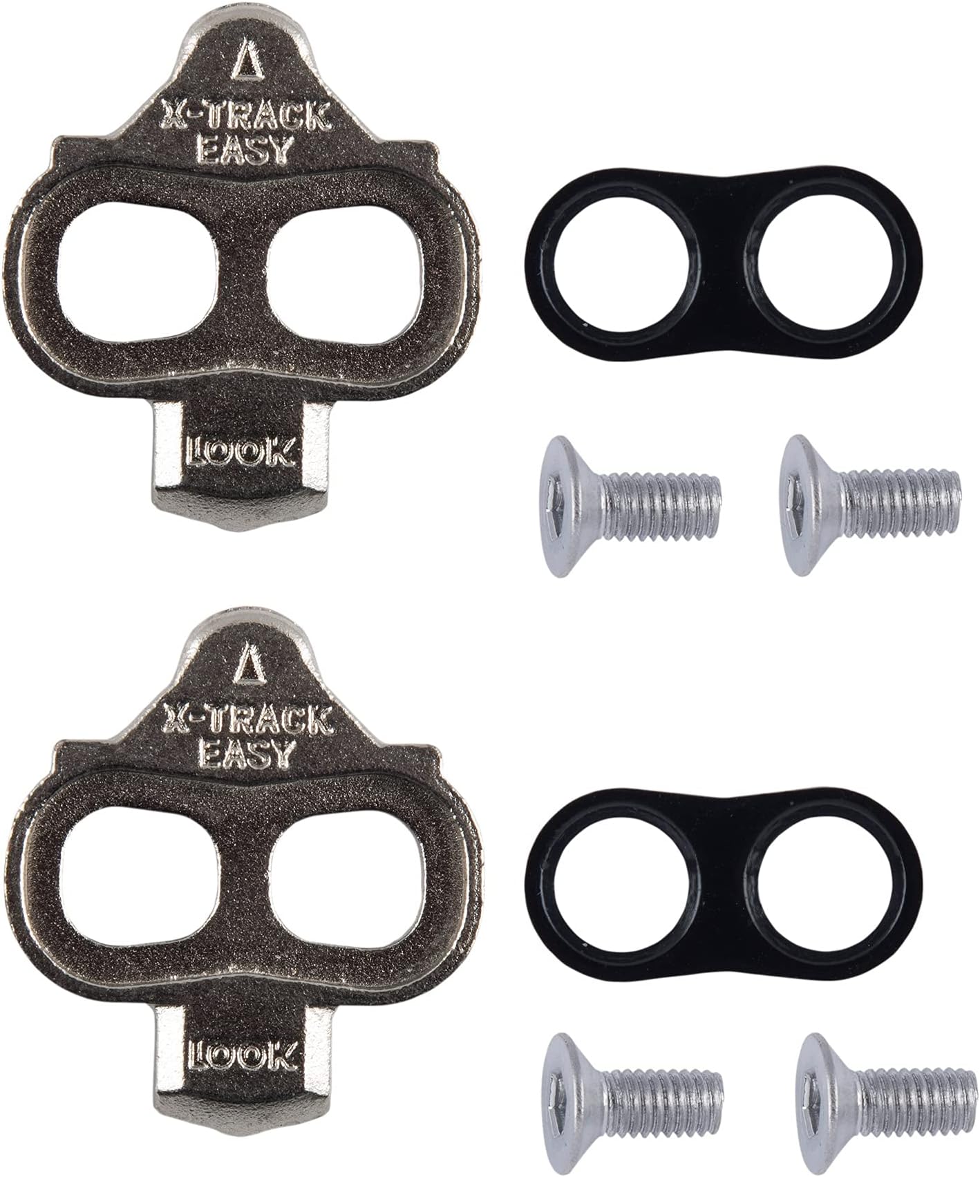 LOOK Cycle - X-Track Easy Cleats - Multidirektionaler Ausstieg - Ultrakompakt - Leichtgewicht - Winkelfreiheit 6° - Schuhplatten für MTB, kompatibel mit Allen SPD-Standardpedalen