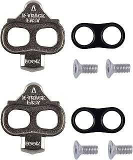 LOOK Cycle - Calas X-Track Easy - Desenganche Multidireccional - Ultra Compacto - Ligeras - Libertad Angular 6° - Calas para MTB, Compatible con Todos los Pedales Estándar SPD