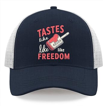 Tastes Like Freedom Popsicle Hat Trucker Hat Men Dad Hat Funny Birthday Gifts