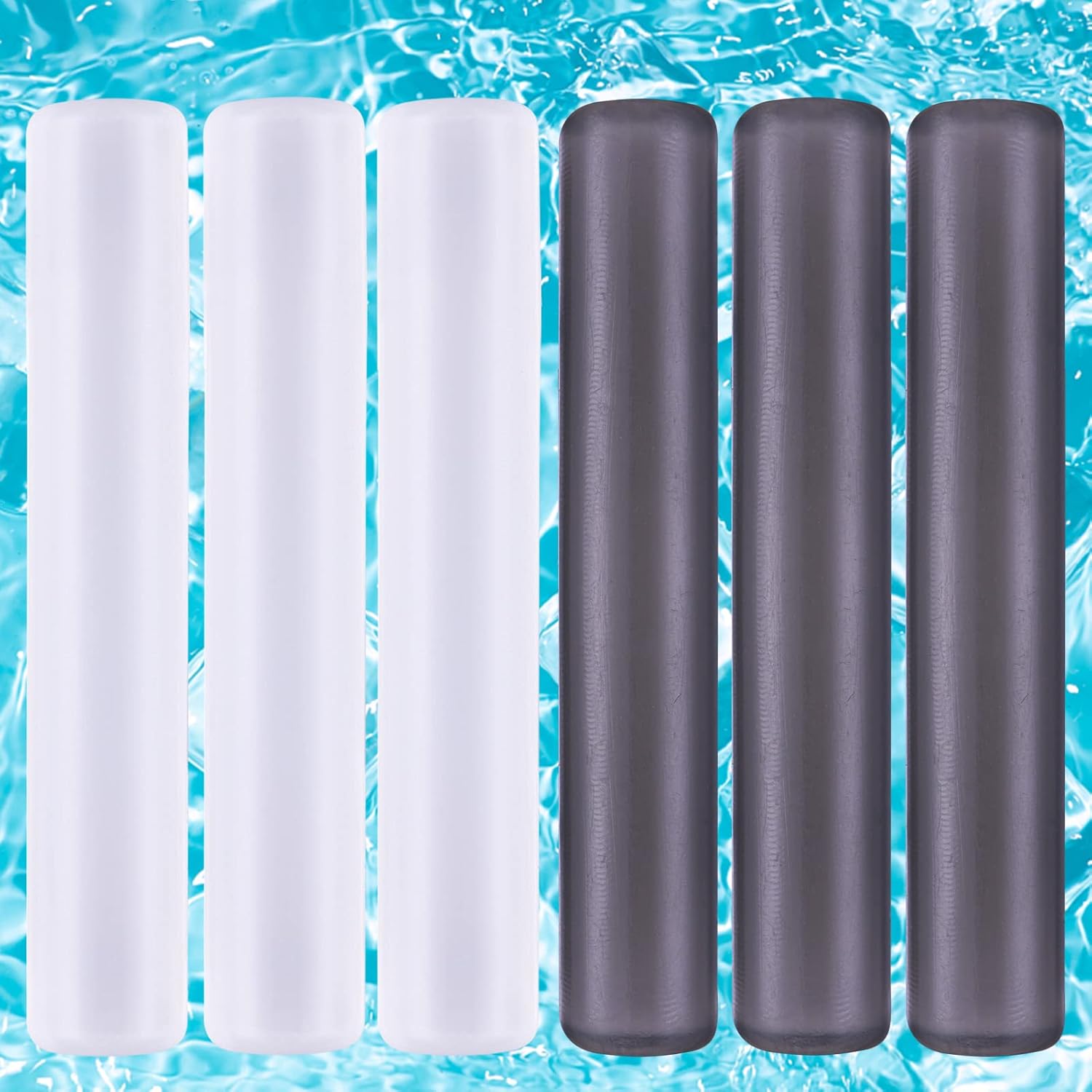 SHENGQIPC 6 Pack Reusable Ice Sticks for Drinks, Plastic Ice Cube Reusable, BPA Free