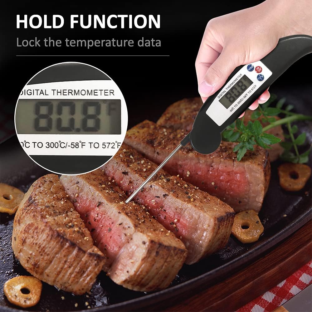 Review Meat Thermometers for Cooking and Grilling, Best Waterproof Ultra Fast Thermometer with