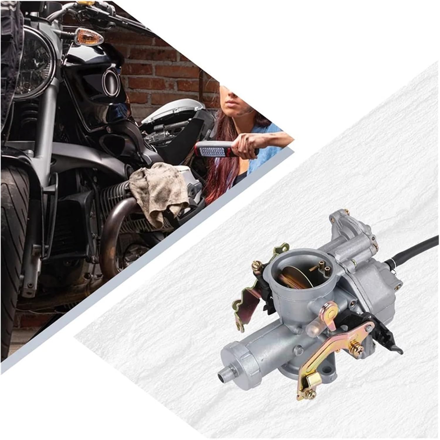 A08F-PZ30 30Mm Carburetor Accelerating Pump Racing Compatible With 200Cc 250Cc Compatible With Keihin ABM IRBIS TTR 250 Throttle Cable