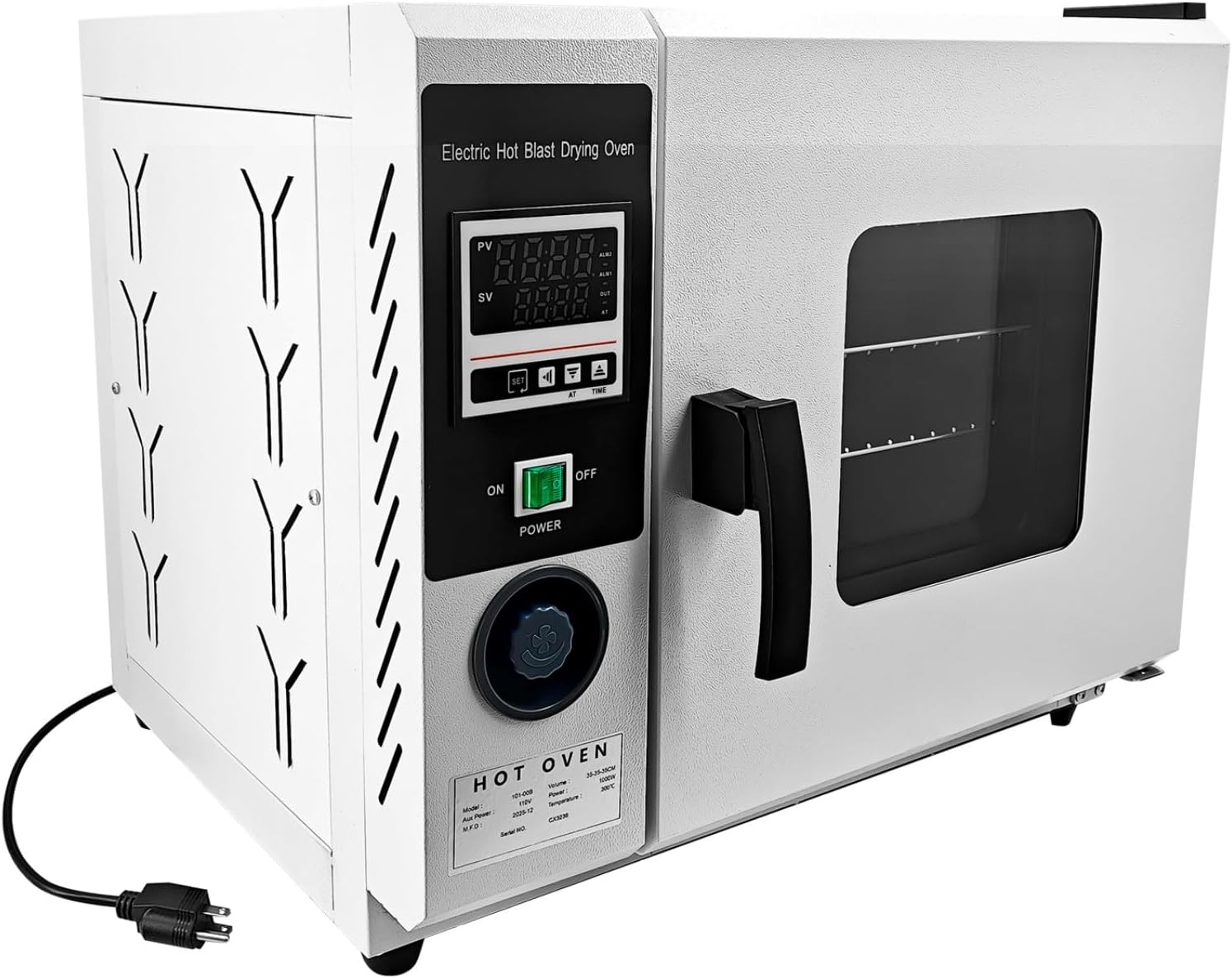 Digital Forced Air Convection Drying Oven with Constant Temperature Blast, Digital Display Temperature Controller,110V 60Hz, 45L