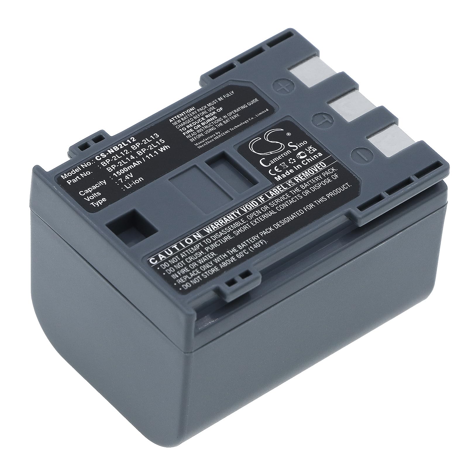 Akku Für Canon Camcorder – 1500mAh, 7.4V – Kompatibel Mit DC310, HV20, MD-Serie Uvm.