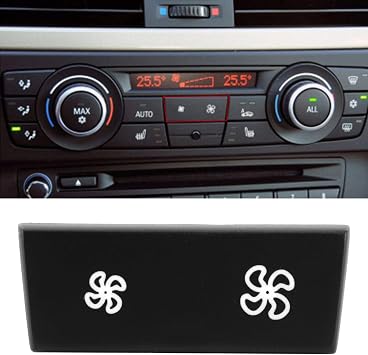 Fan Speed Button Cap, Air Conditioning Control Button, AC Climate Control Panel Fit for E81/E87/E88/E82, E90/E91/E92/E93, X3 F25, X1 E84