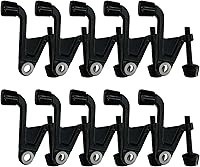 Vista 10 de Design House 181834 - Protector de pared para puerta con bisagra jumbo con punta de goma, tapones de puerta ajustables de níquel satinado, 5