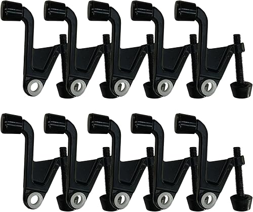 Miniatura 10 de Design House 181859 - Tope de puerta con bisagra gigante, 5 unidades, goma a juego, bronce aceitado