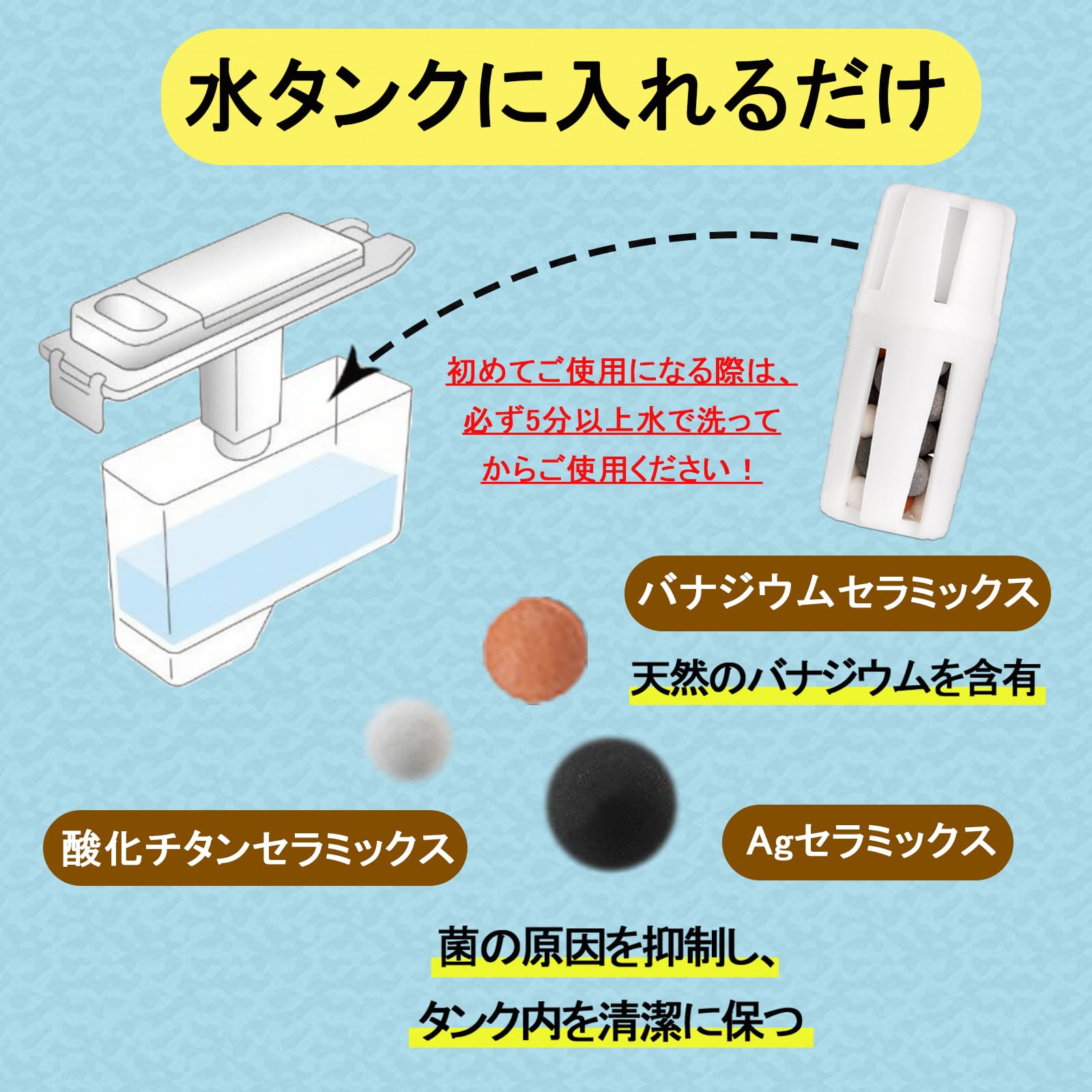 Amazon | UBUG 製氷機キレイ 2個入 冷蔵庫 製氷機の給水タンク 抗菌 除
