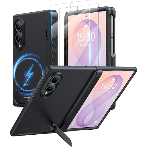 TORRAS for Samsung Galaxy Z Fold 8 Case, Magnetic & Flush Stand, Black