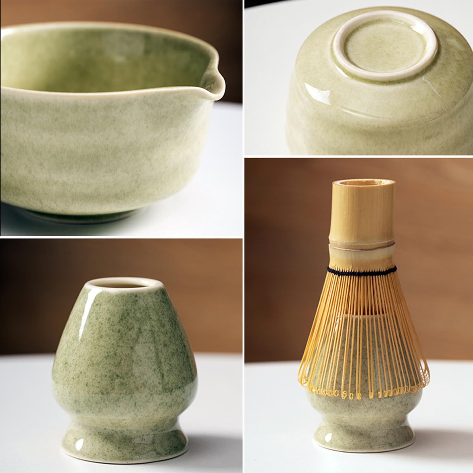 Matcha Kit Starter Set Mokka Grün
