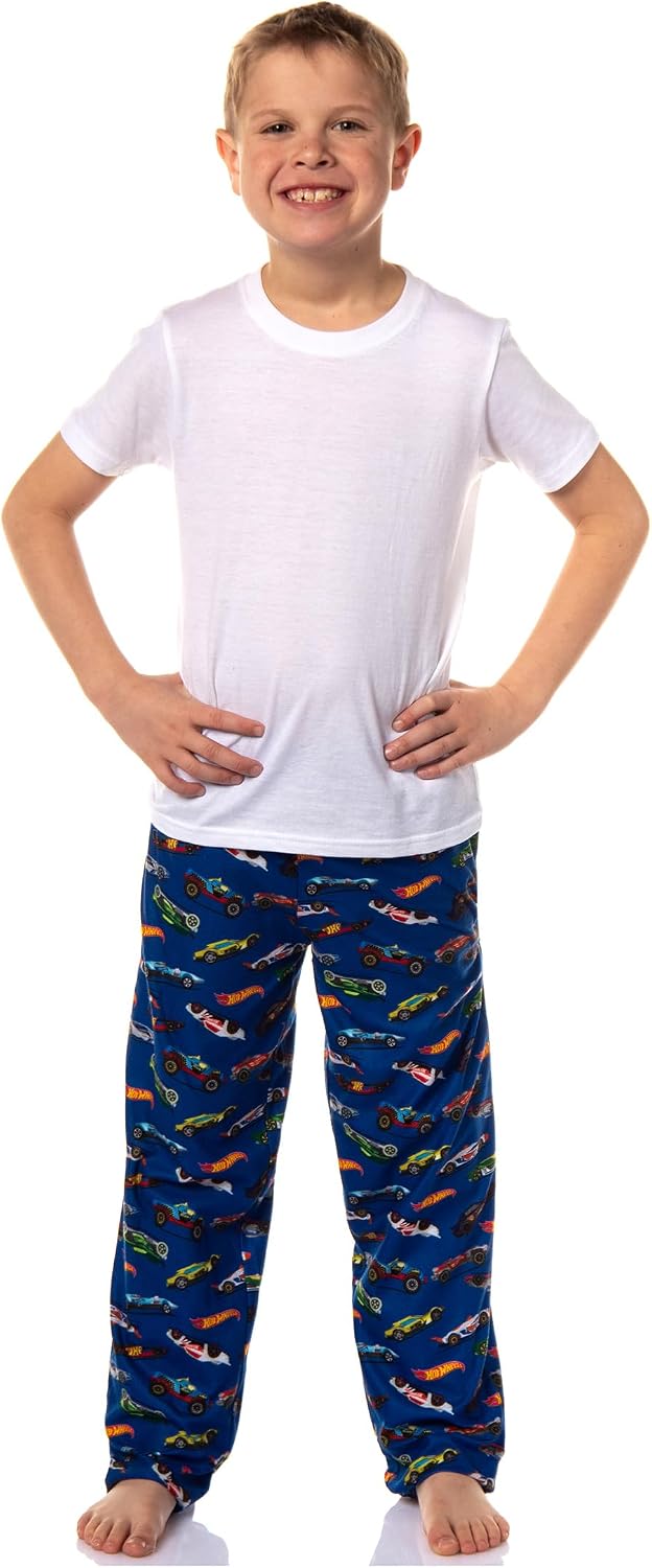 INTIMO Hot Wheels Boys Pjs Die-Cast Cars All Over Print Lounge Pajama Sleep Pants