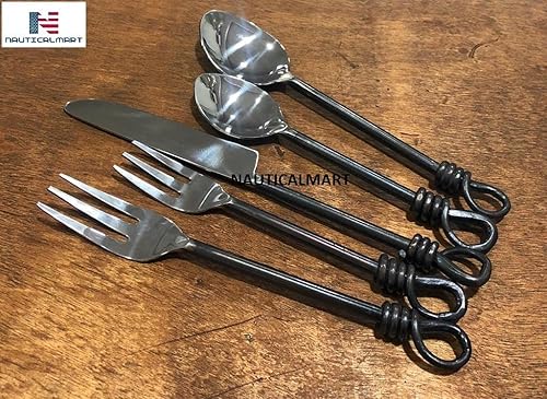 Miniatura 5 de Twist and Shout - Juego de cubiertos de acero inoxidable para Persion, moderno, juego de utensilios de cocina, restaurante, boda, fiesta, vajilla (3