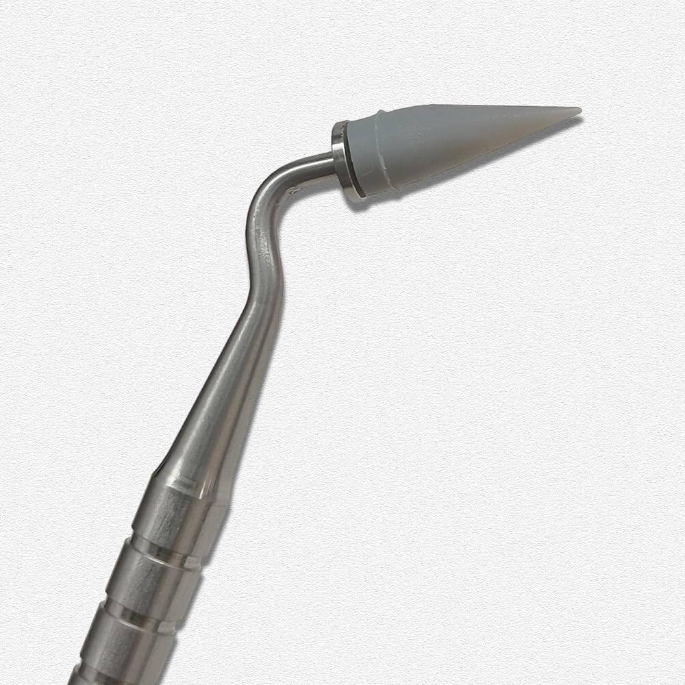 Dental Resin Brush Pens Stainless Steel Handle Shaping Silicone Soft Head Adhesive Tools for Porcelain Teeth Composite Cement
