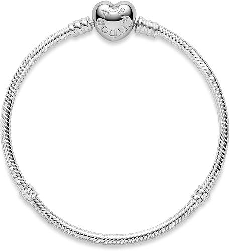 Miniatura 3 de Pandora 590719 Pulsera de plata esterlina con cierre de corazón caja de regalo incluida plata de ley 590719-18