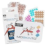 Moskinto The Original Itch Relief Patch, Mosquito Bite Patches for All Ages, Instant Relief Natural Patch for Bug Bites, Travel Pack + Family Pack, Nude & Colorful Patches, 66 Count