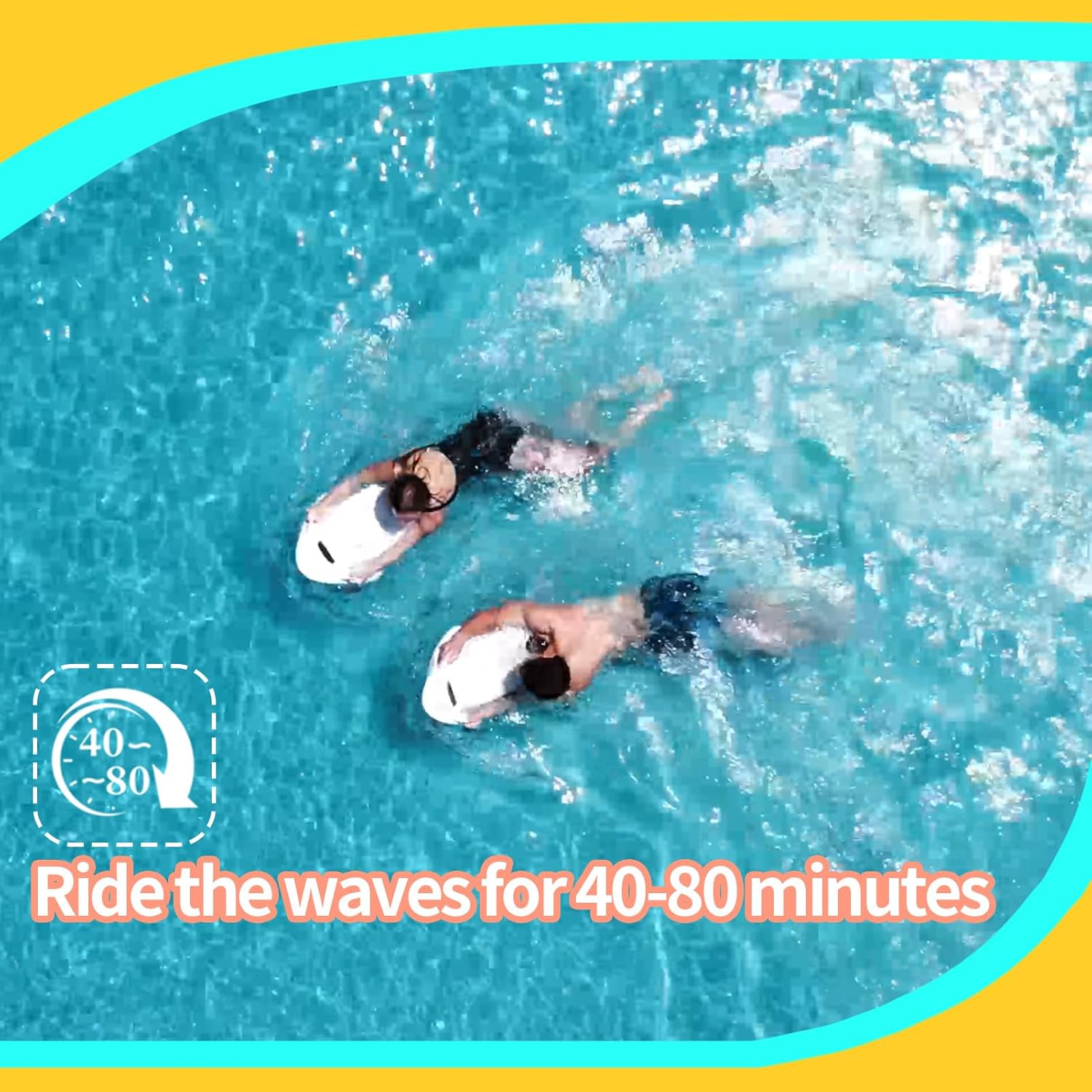 Electric Power Wakeboard, Jet Tube, Max Speed 9 MPH, Sea Scooter, Fun Has Never Been So Easy, Body Board, Motorized Kayak, Surfboard, Lake Floats for Adult