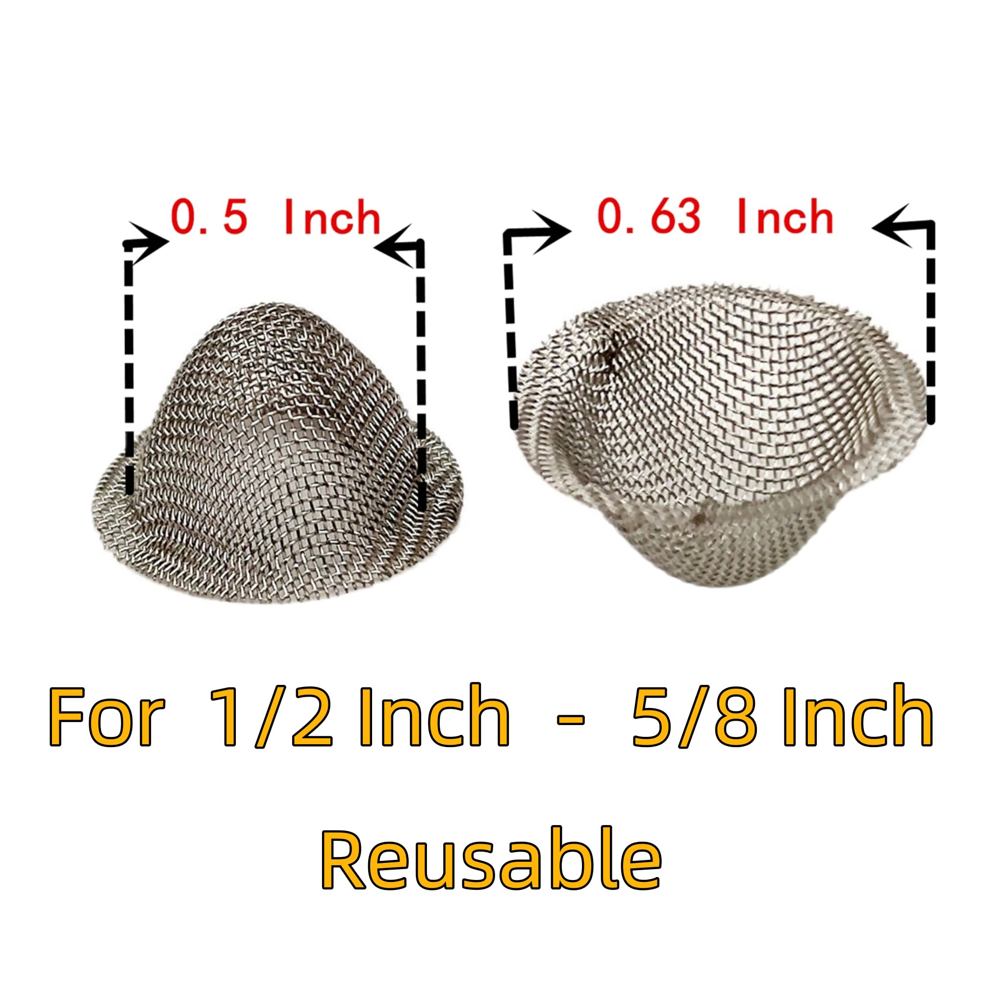 Ruilida 200-Pack 5/8 Inch Brass Pipe Screens – Premium Thick Screens With Metal Storage Box, Even Burn, Reusable