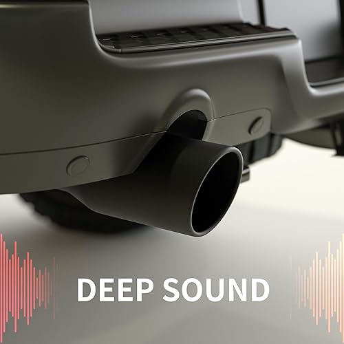 Miniatura 8 de Richeer Punta de escape de 3.5 pulgadas, entrada de 3 12 pulgadas, salida de 5 pulgadas, longitud total de 12 pulgadas, punta de escape de acero